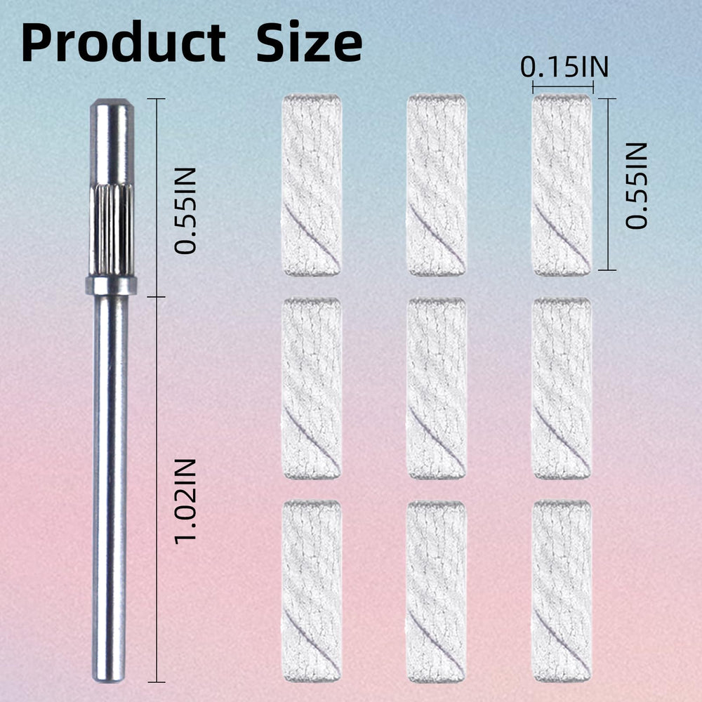 TKYZMS sanding bands in transparent box highlighting easy organization and cost efficiency.