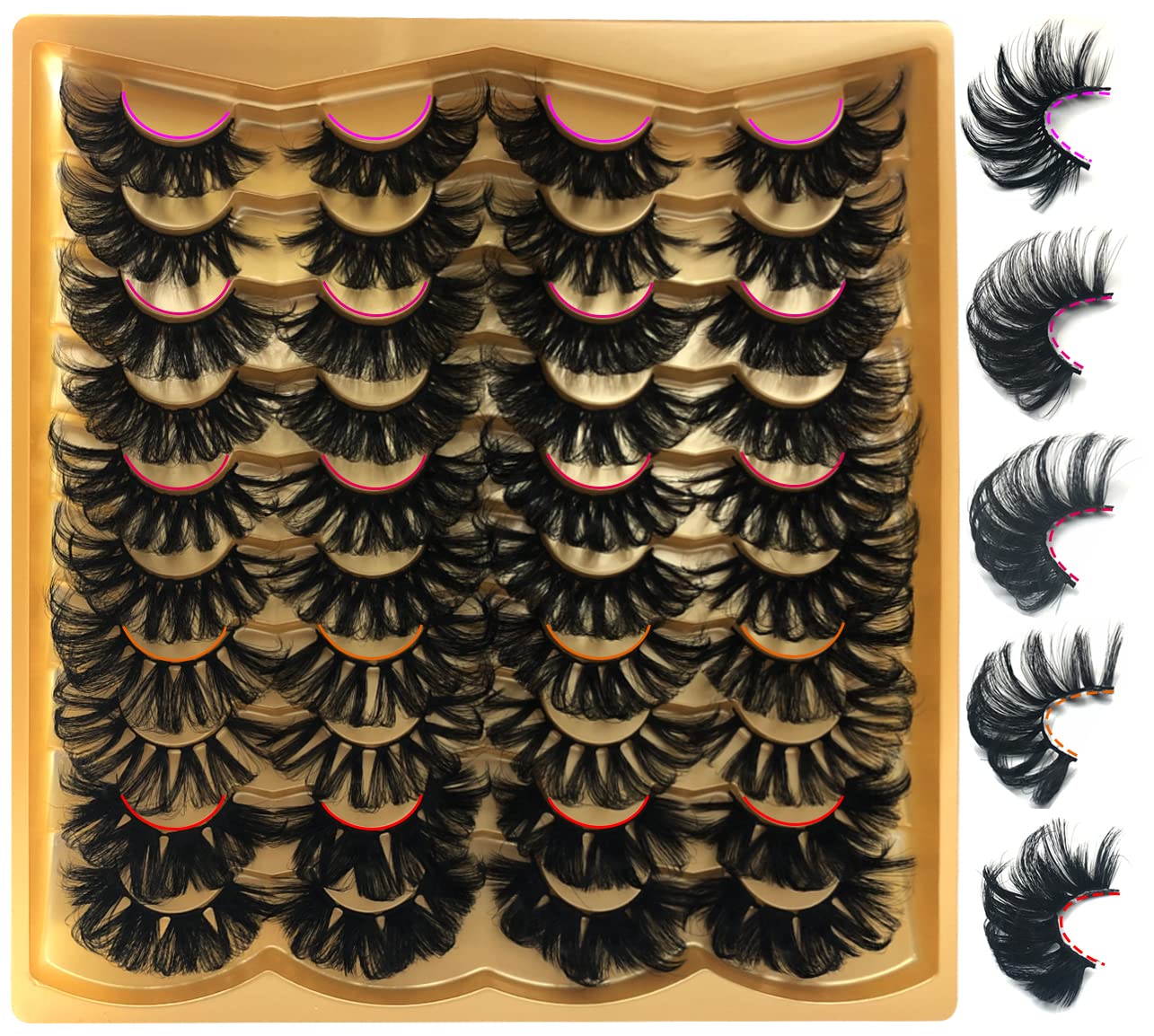 TMIELYBS 25mm mink lashes deliver dramatic full-volume definition for special occasions