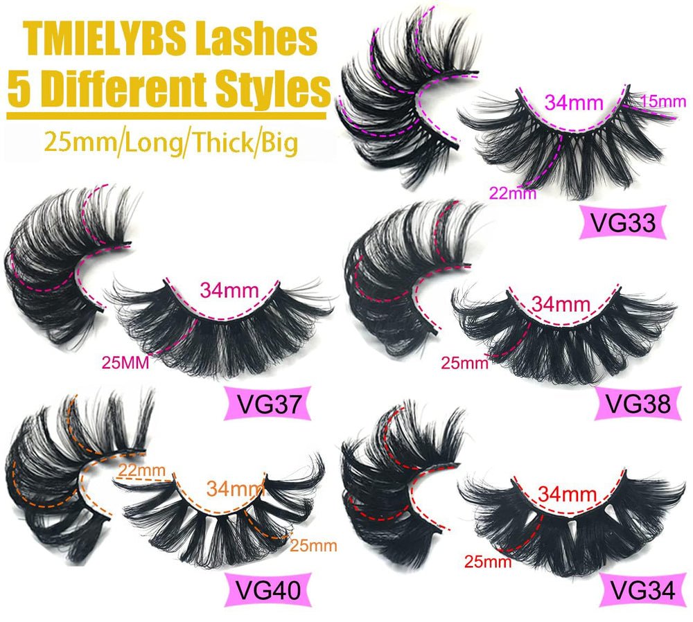 TMIELYBS 5D eyelashes come in a 20-pairs pack for versatile looks