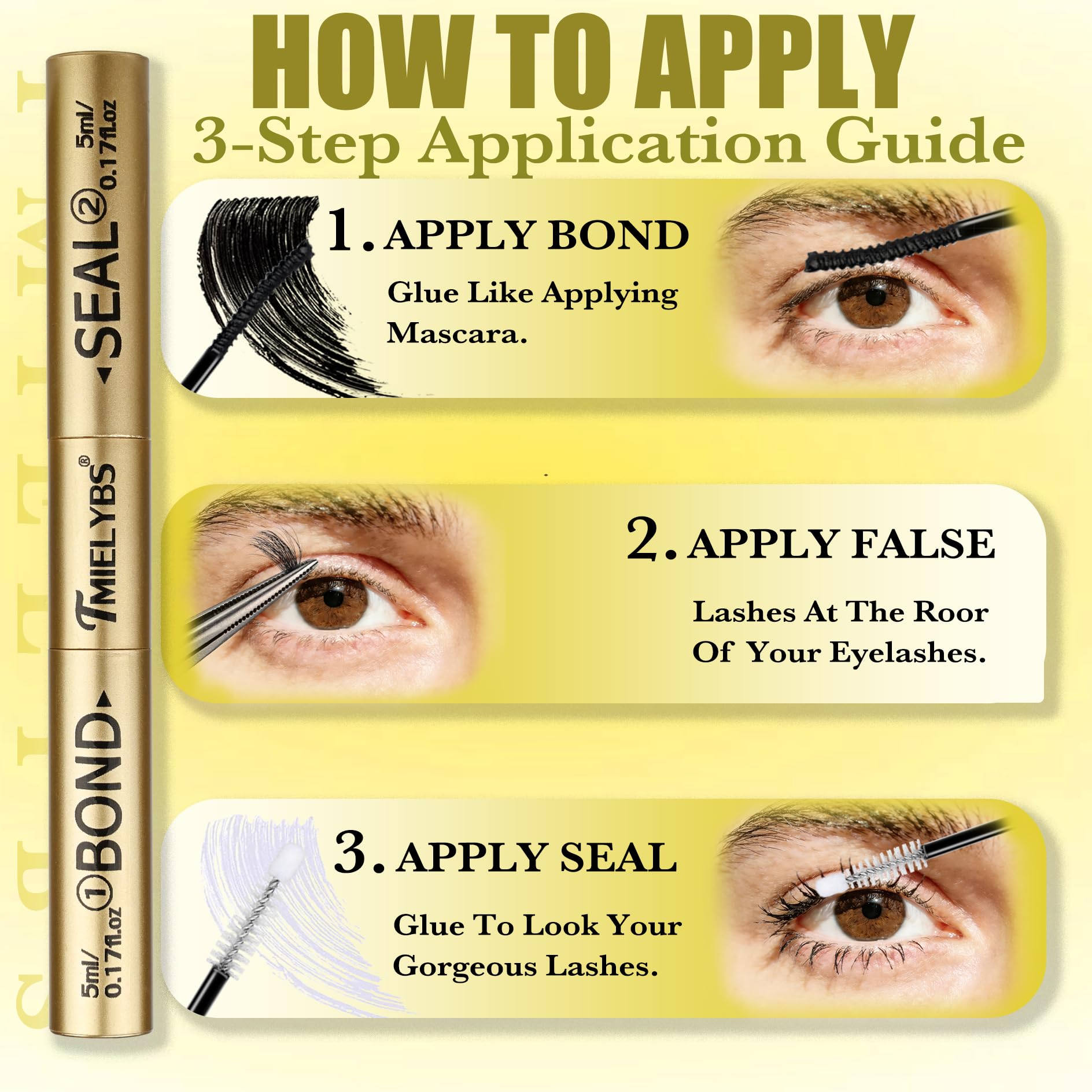 TMIELYBS two‑in‑one application kit for quick, clump‑free use