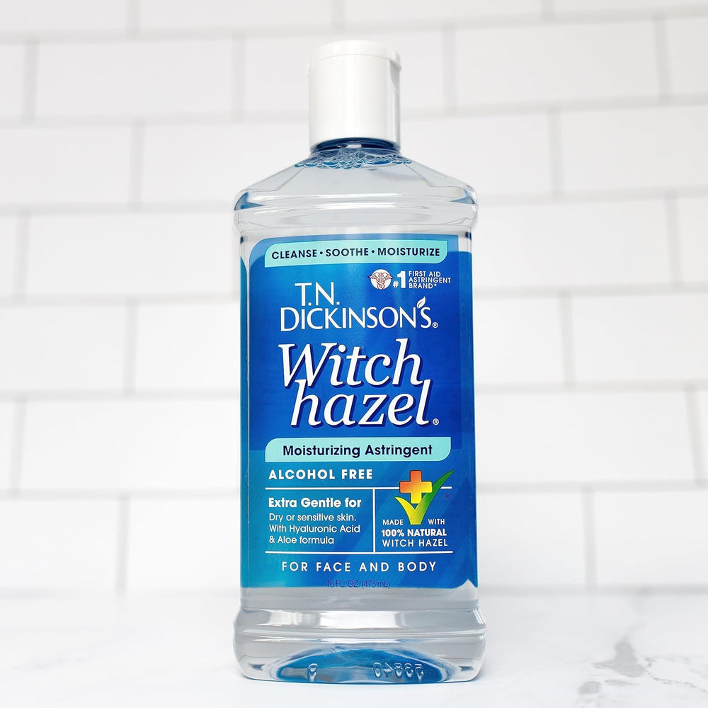 Daily cleansing and refreshing feel with T.N. Dickinson's Witch Hazel.