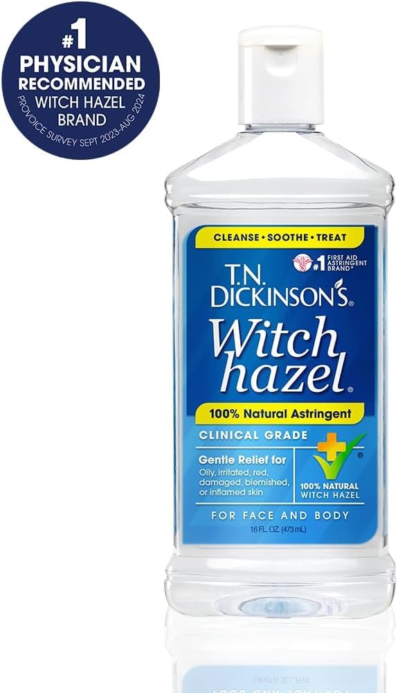 T.N. Dickinson’s Witch Hazel packaging communicates purity and safety