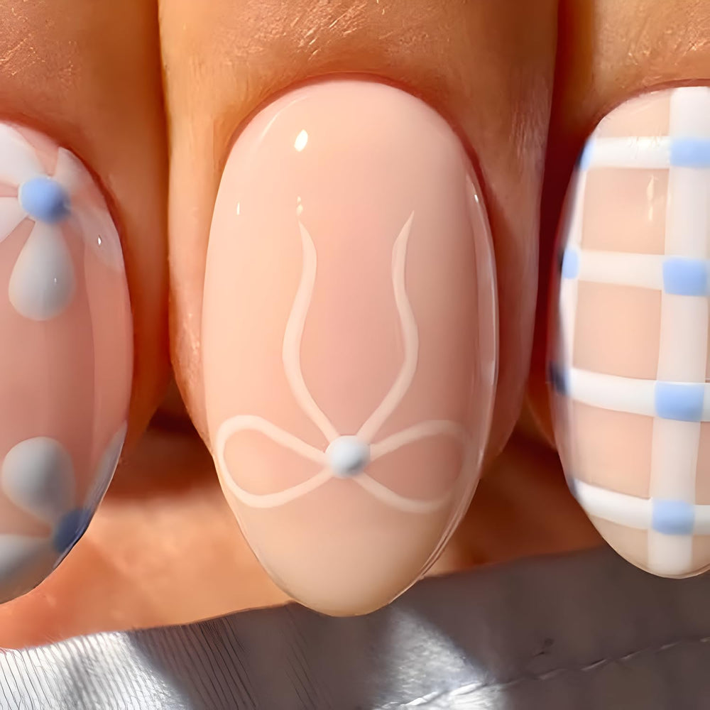 Aplicación fácil: pega y presiona uñas Tnbuokas con gel.