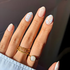 Kit de uñas falsas Tnbuokas 24 piezas con 12 tallas para ajuste.