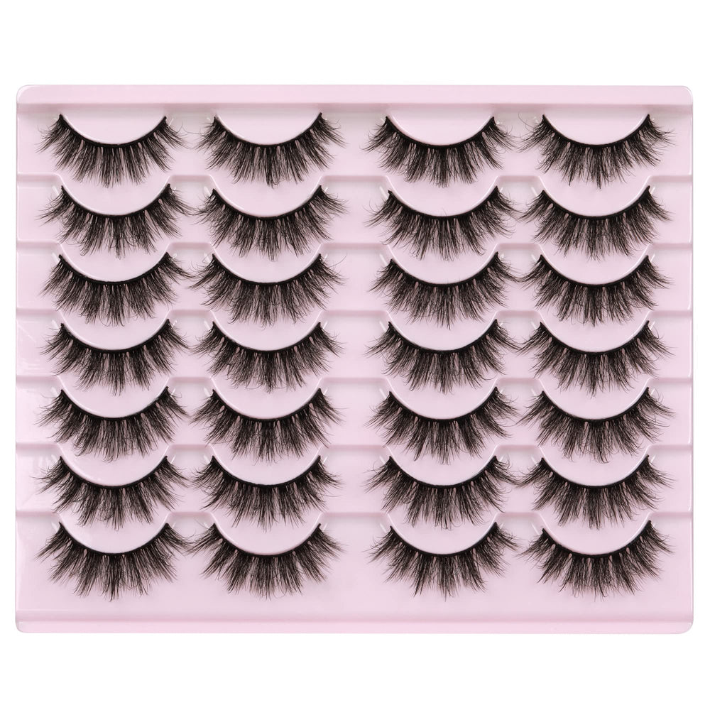 TNFVLONEINS 14-pairs wispy mink lashes, ready for daily wear.