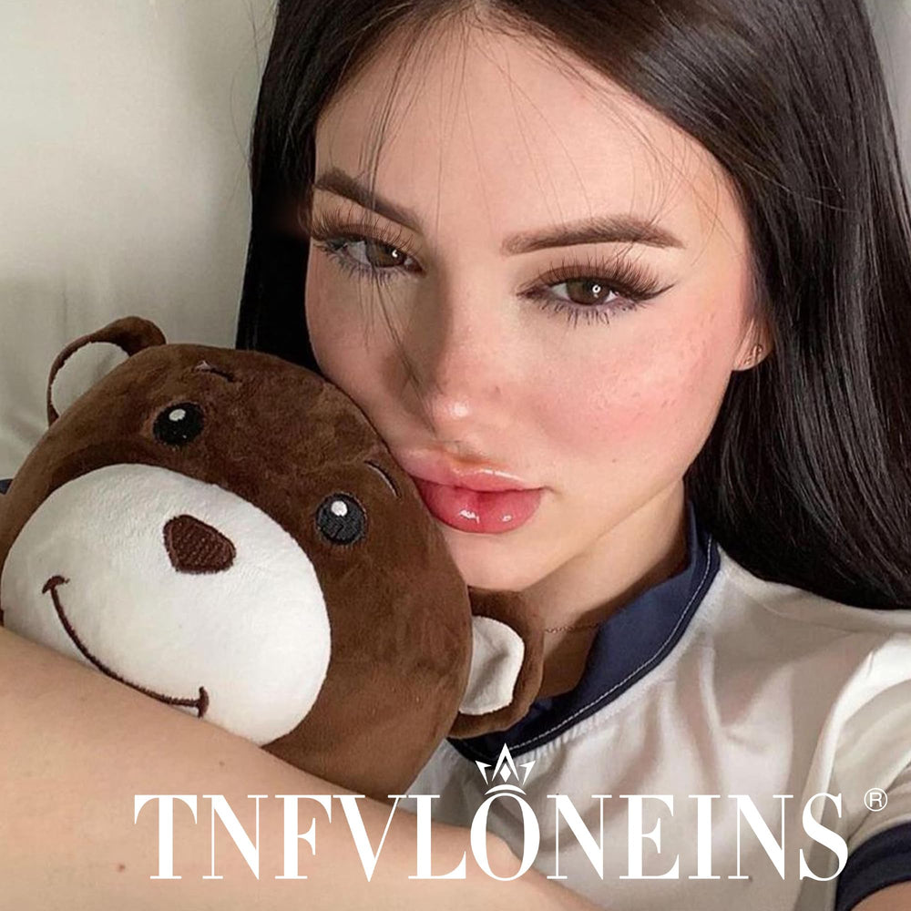TNFVLONEINS 168pcs brown lashes arranged for versatile fullness options.