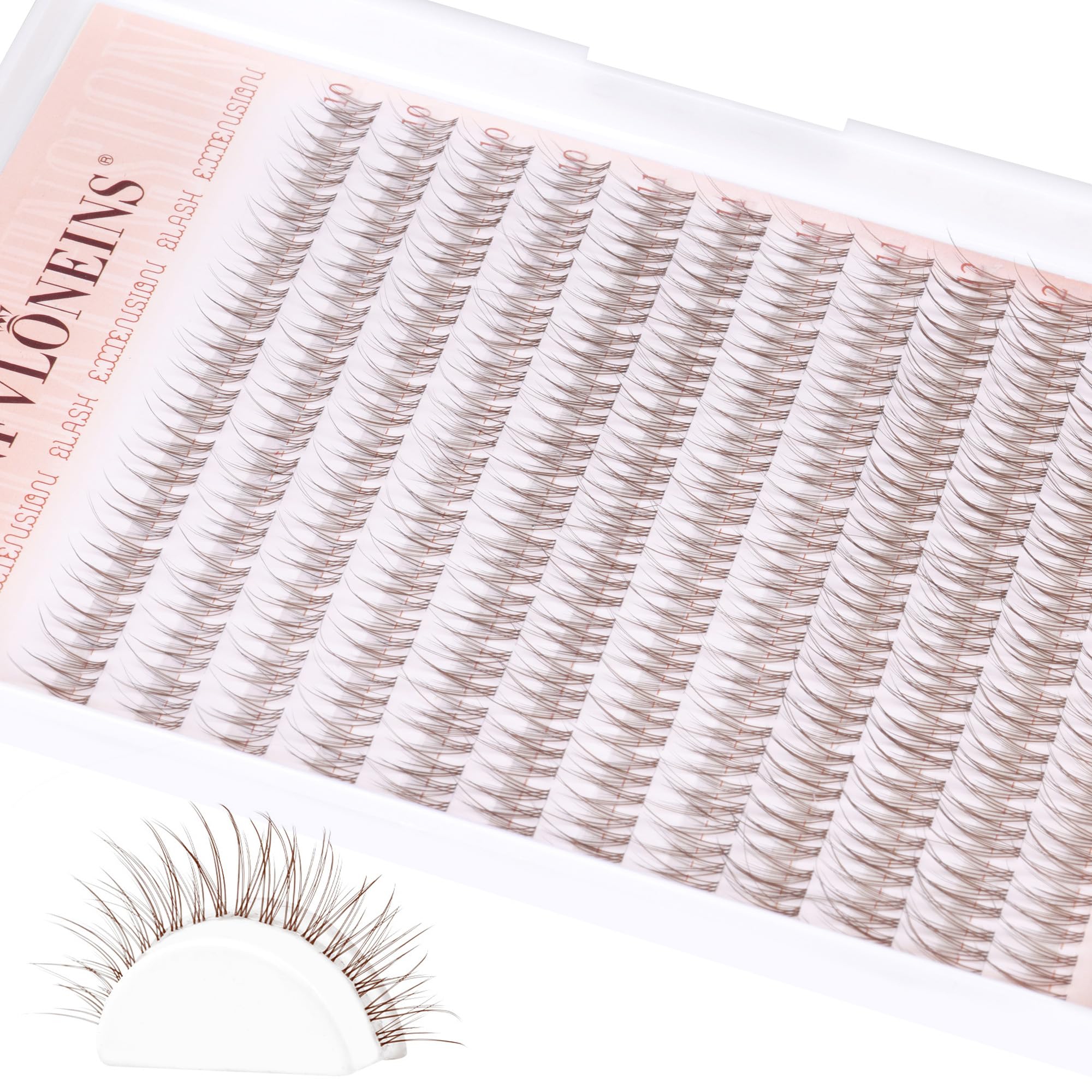 TNFVLONEINS 5D natural look clusters deliver fuller lashes while staying natural.