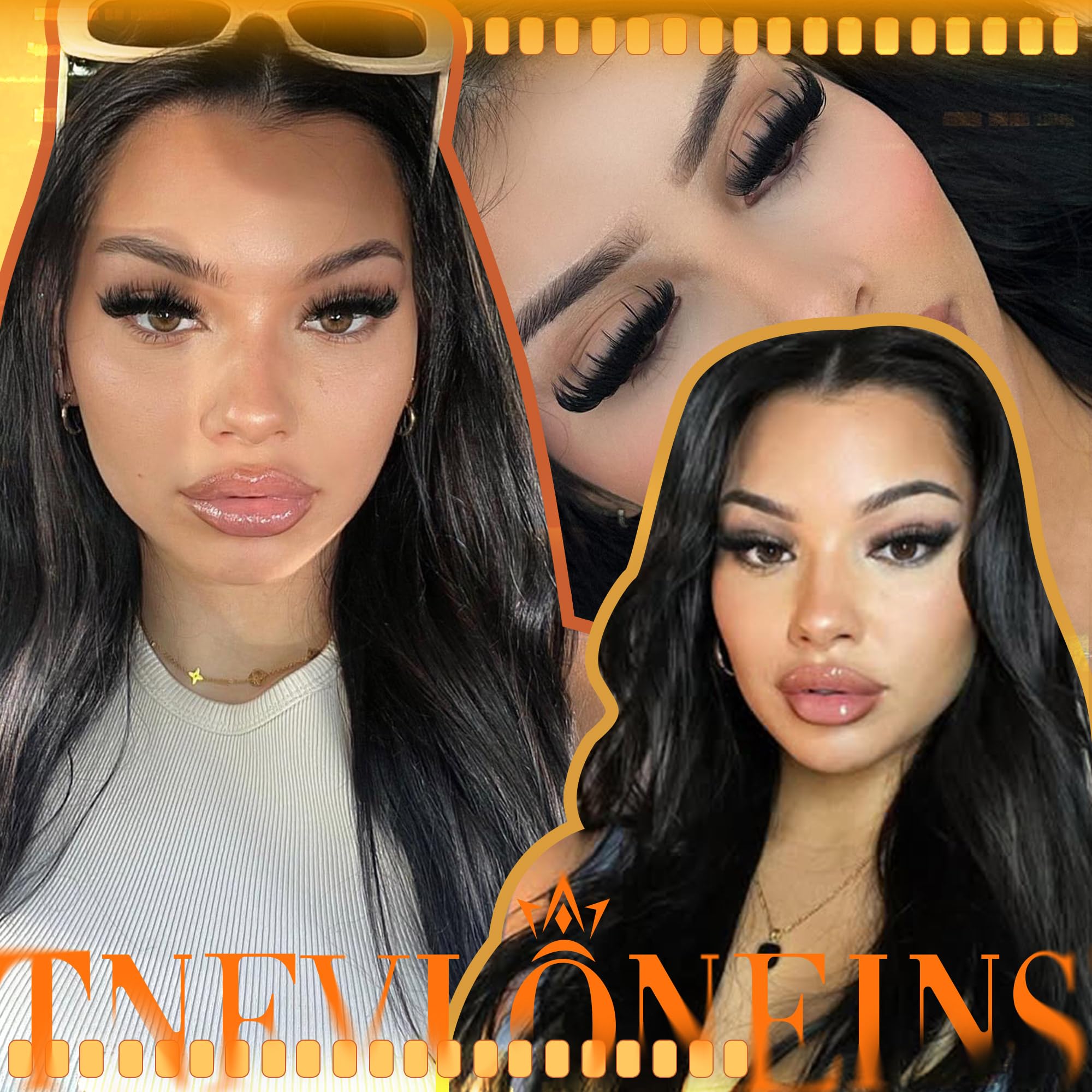 TNFVLONEINS eye contour lash clusters 12-20mm for balanced length