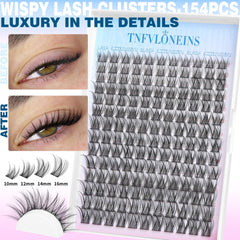 TNFVLONEINS beginner-friendly lash clusters for easy at-home DIY