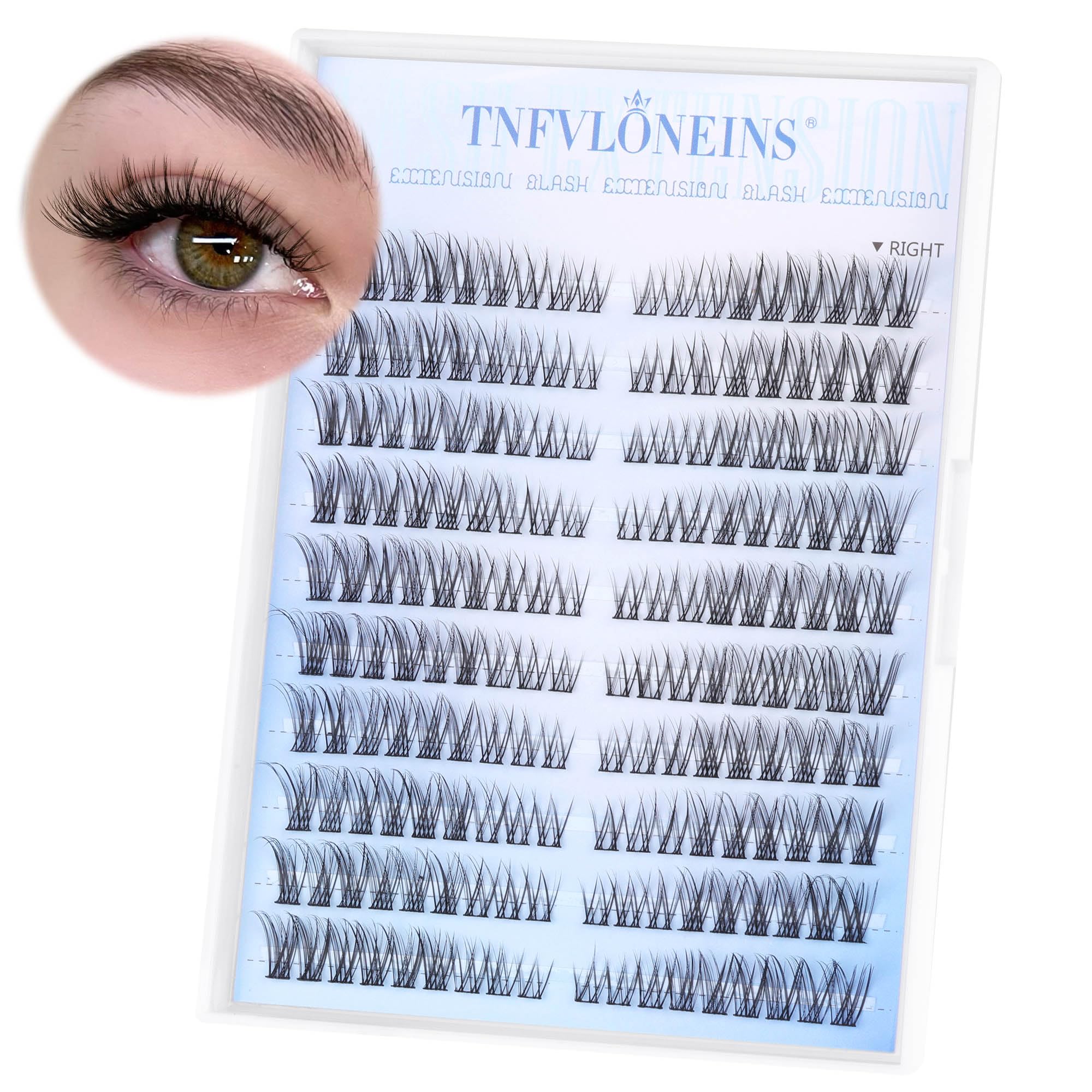 TNFVLONEINS precision tweezers aid precise lash placement.