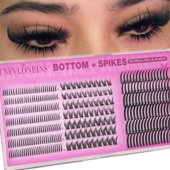 TNFVLONEINS bottom lash clusters 5-8mm for subtle lower-lash definition and balance.