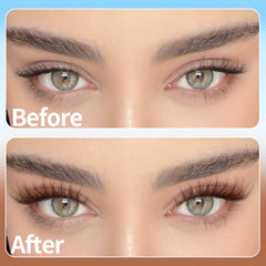 TNFVLONEINS brown lash clusters kit waterproof feature for long-lasting wear