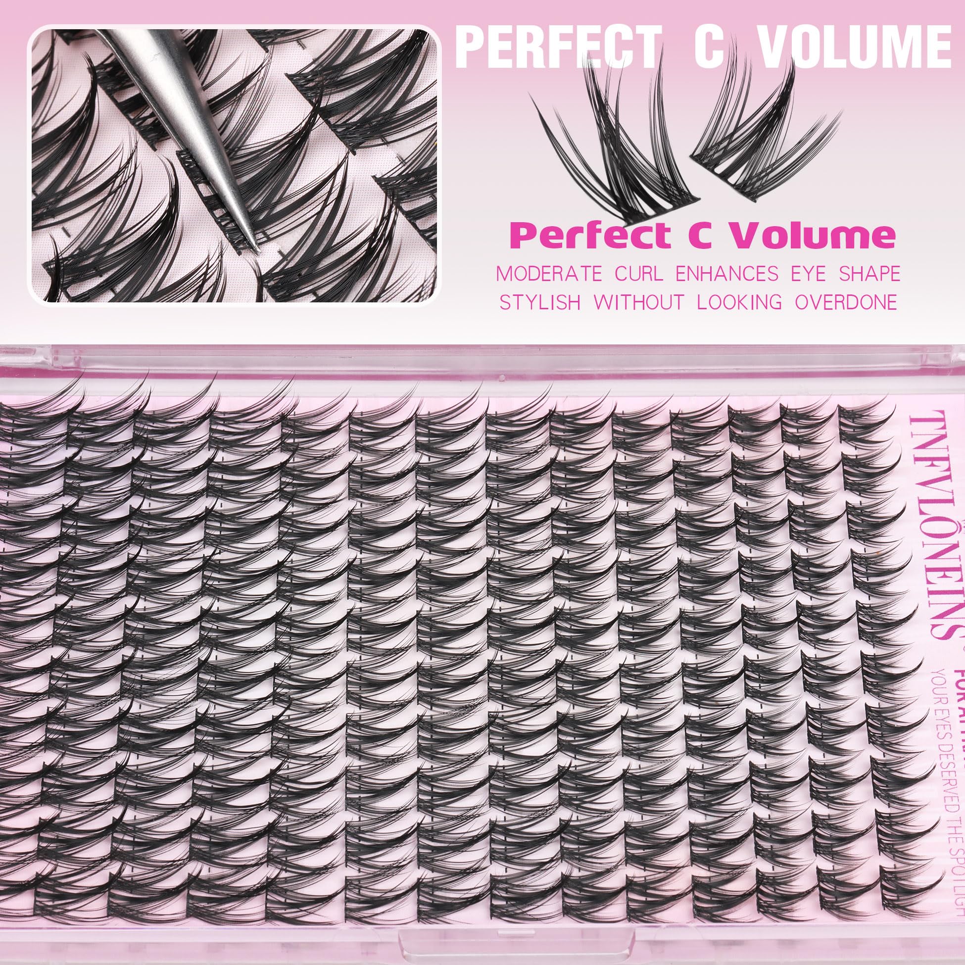 TNFVLONEINS cc-curly wispy lashes 12mm for eye-opening length