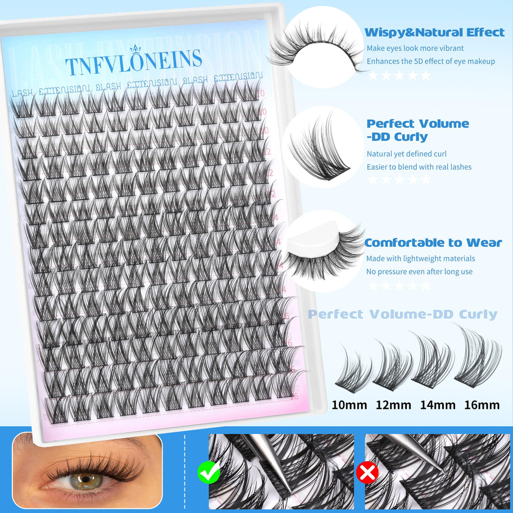 TNFVLONEINS at-home lash extension kit for DIY beauty routines
