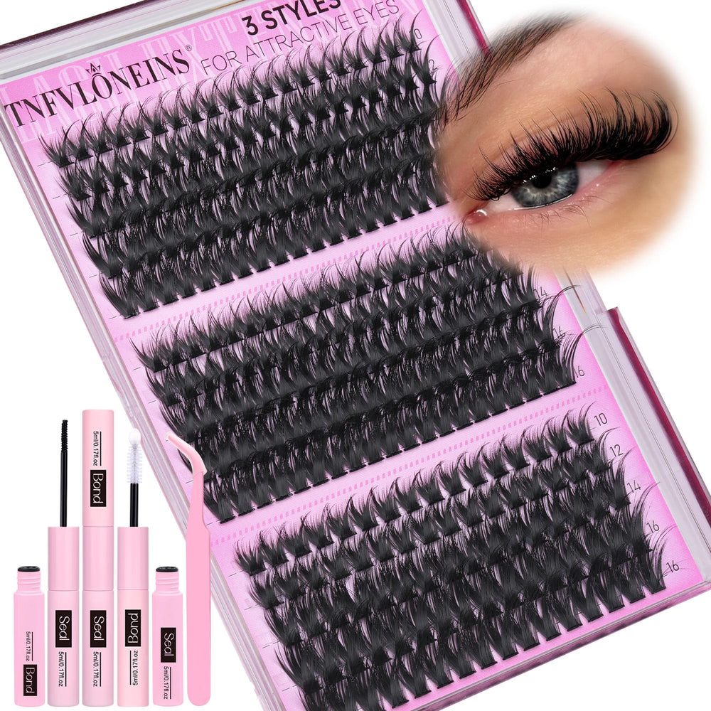 TNFVLONEINS easy-to-wear lash clusters simplify achieving salon-like results.