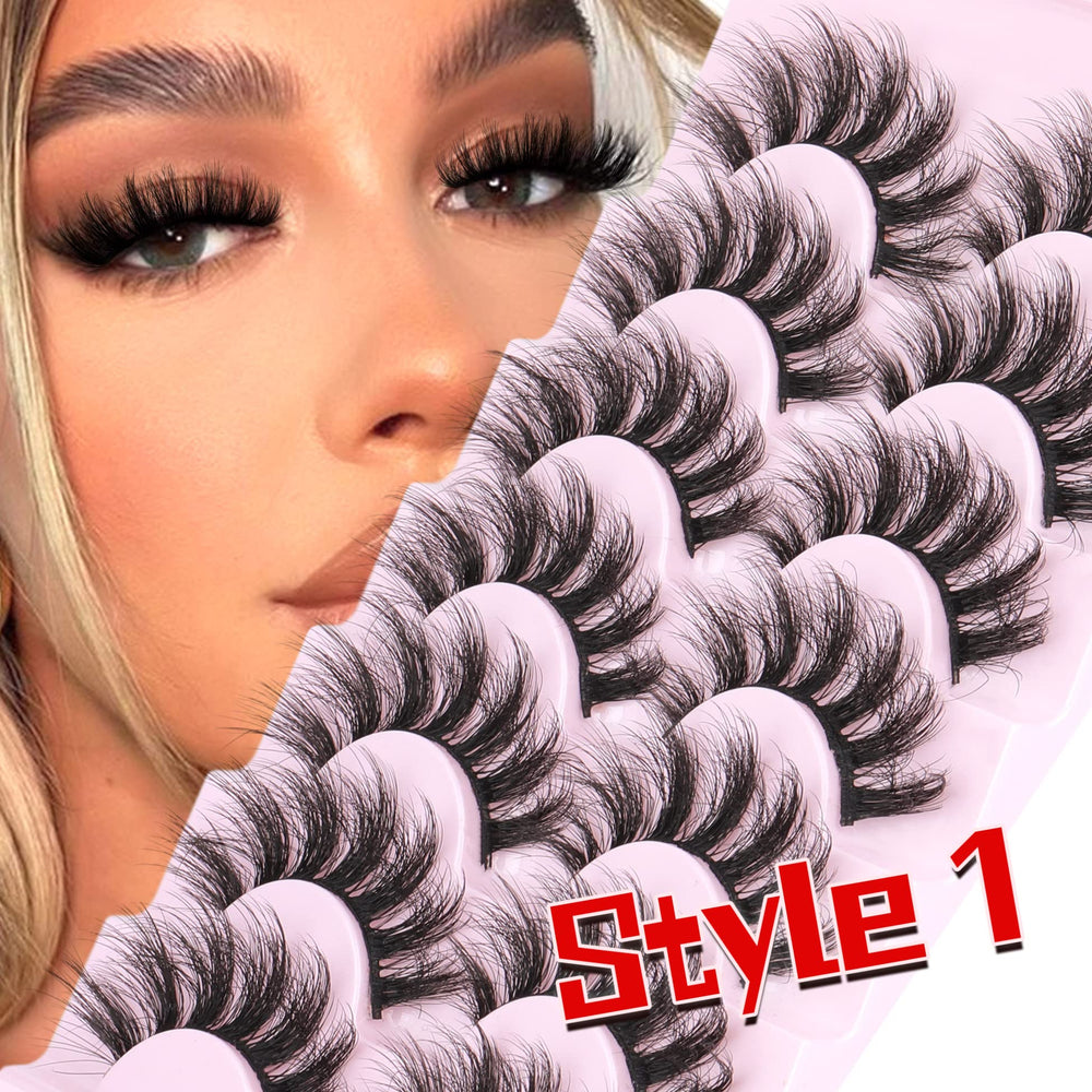 TNFVLONEINS fluffy false lashes 5D curly design adds dimension.