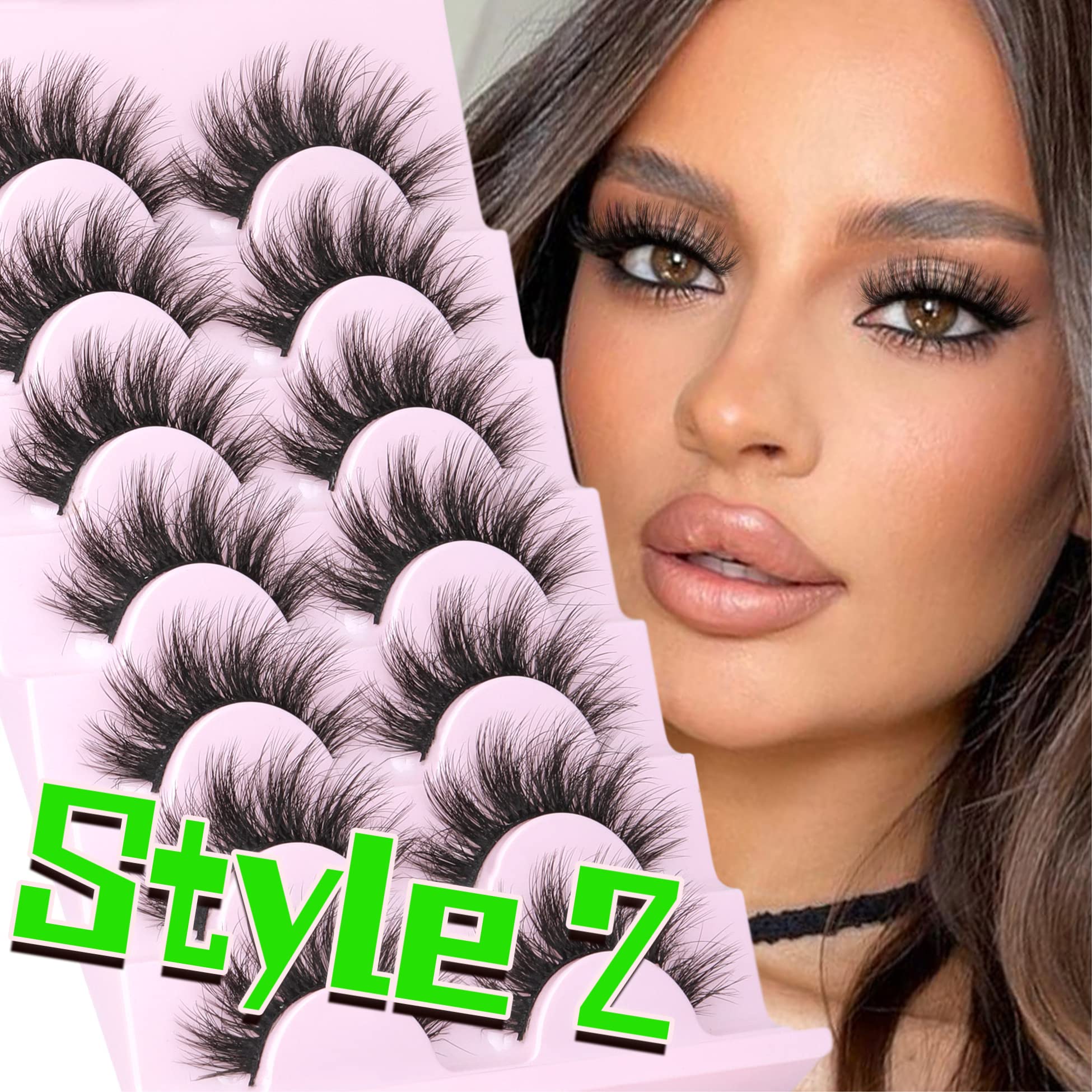 TNFVLONEINS lashes pack 21 pairs for varied looks.