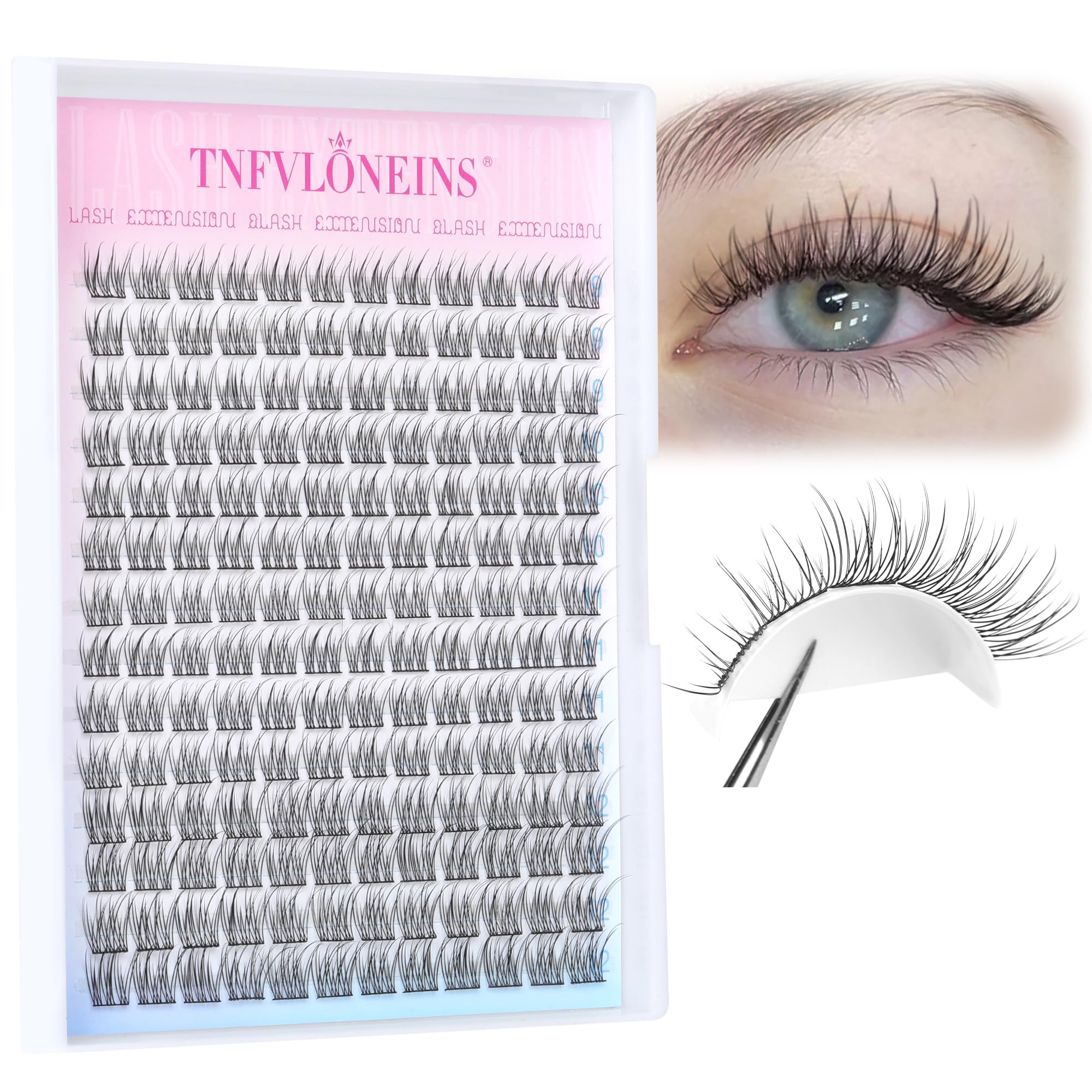 TNFVLONEINS lightweight lashes provide all-day comfort and natural look