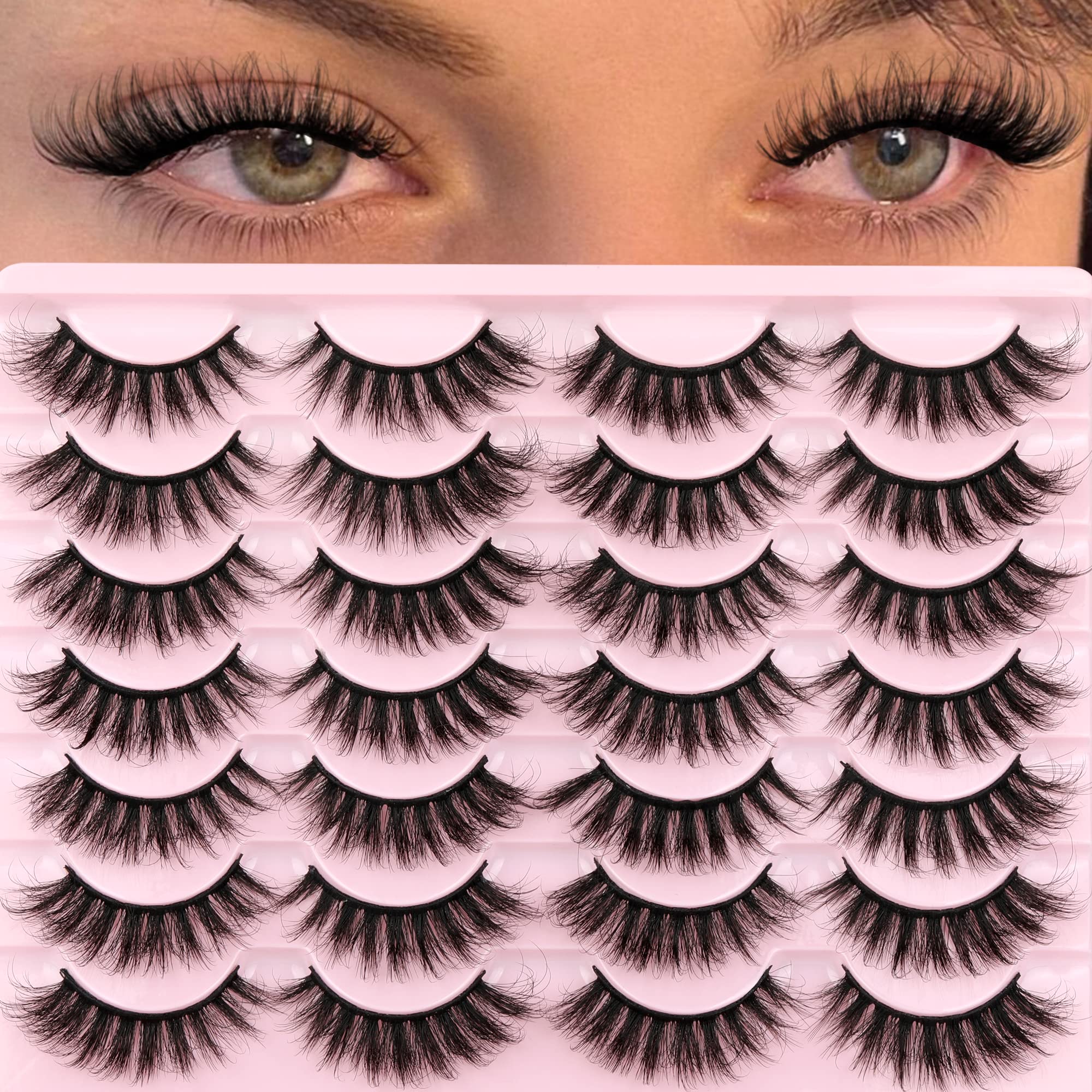 TNFVLONEINS lightweight mink lashes offer feather-soft comfort and flair