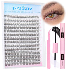 TNFVLONEINS natural lash extension kit 168pcs for a fuller, natural look.