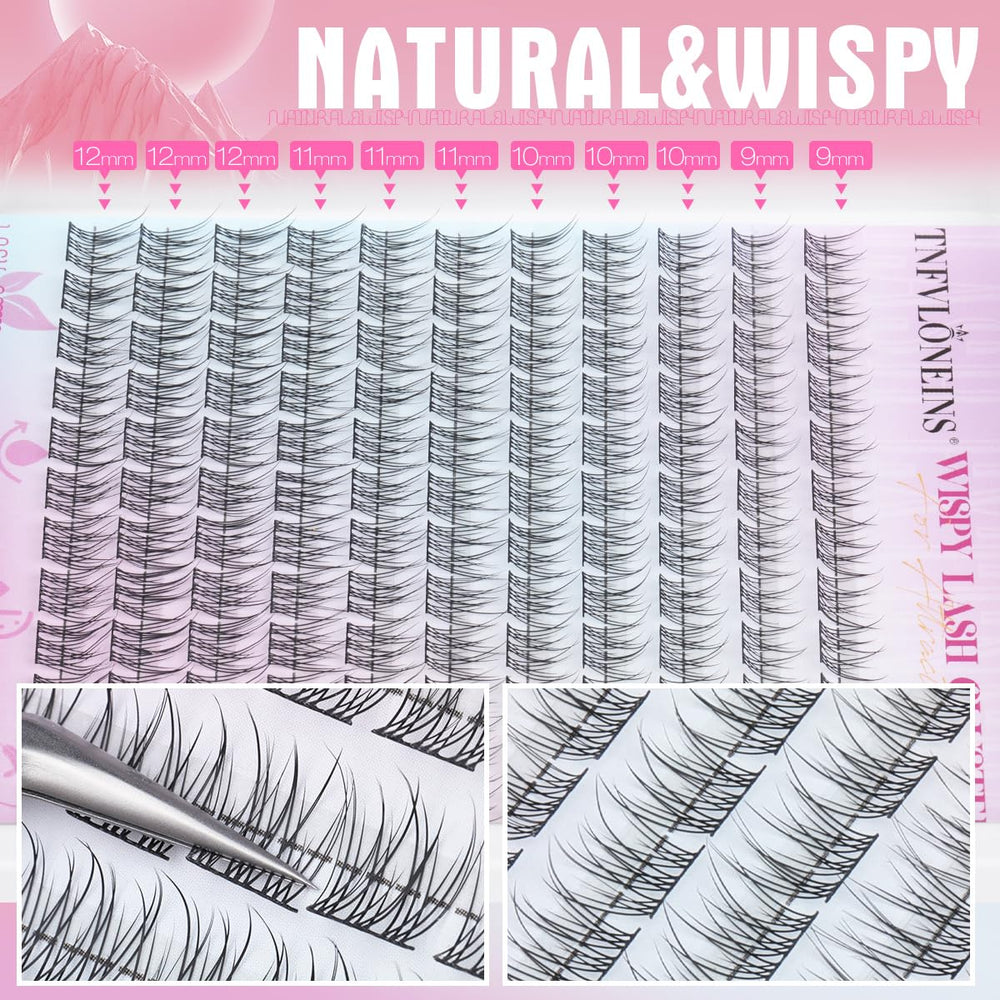 TNFVLONEINS Natural-looking wispy clusters for everyday makeup