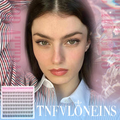 TNFVLONEINS pre-glued lashes for customized density across sparse areas