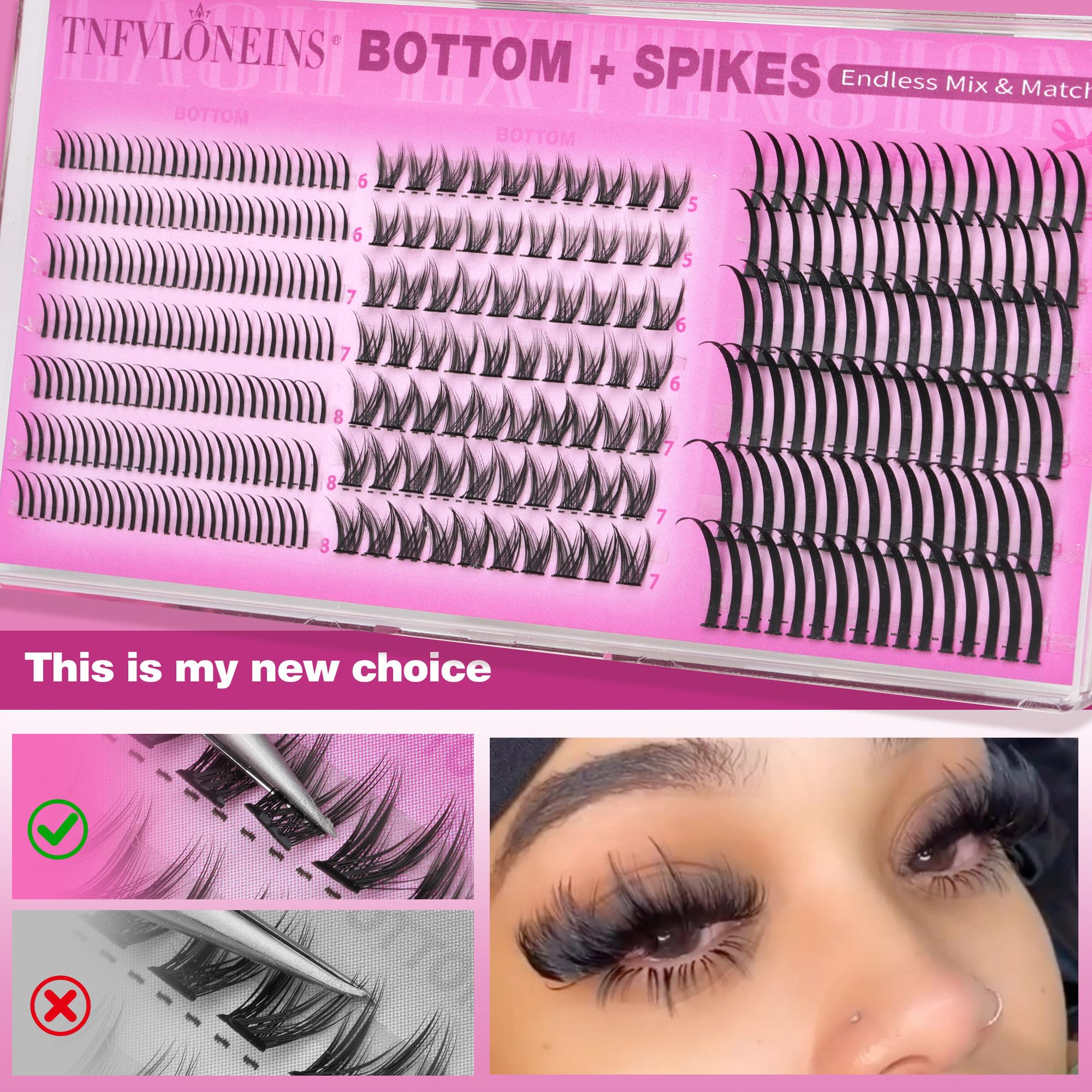 TNFVLONEINS reusable lashes pack supports long-lasting use with care.