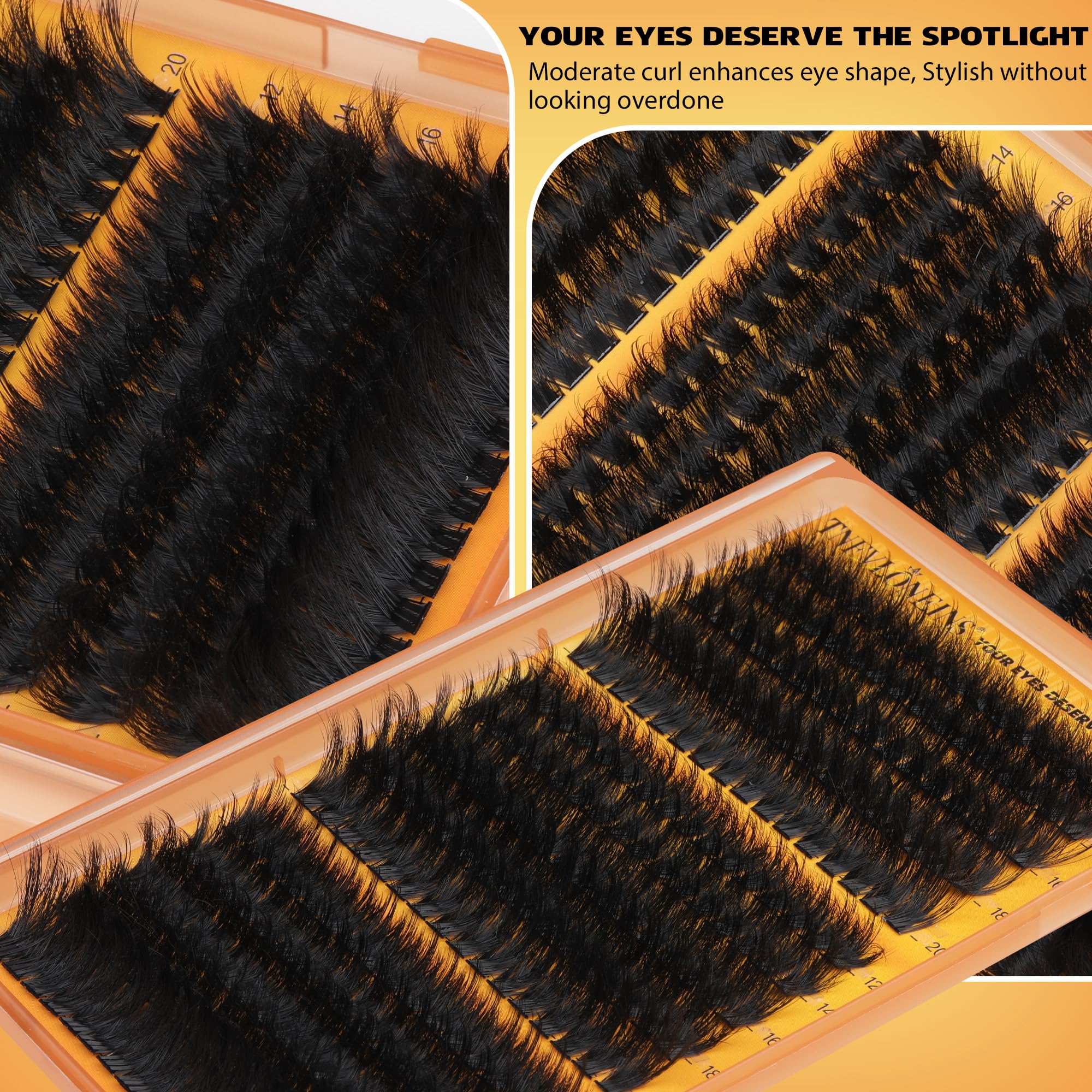 TNFVLONEINS reusable eyelash clusters for repeated wear