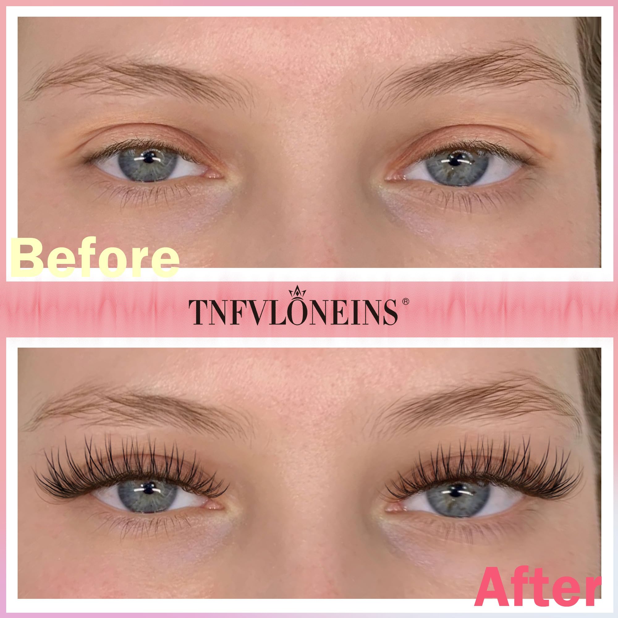 TNFVLONEINS 0.07mm soft synthetic fibers mimic real lashes