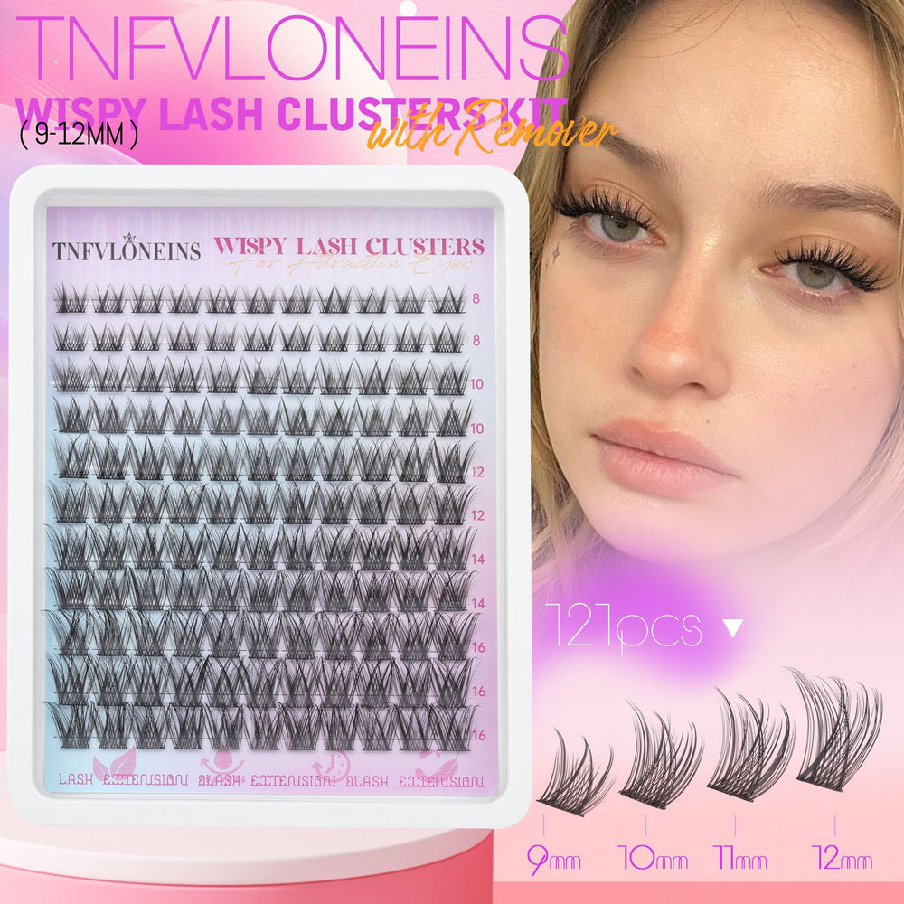 TNFVLONEINS ultra fine soft fiber lashes emphasize lightweight comfort