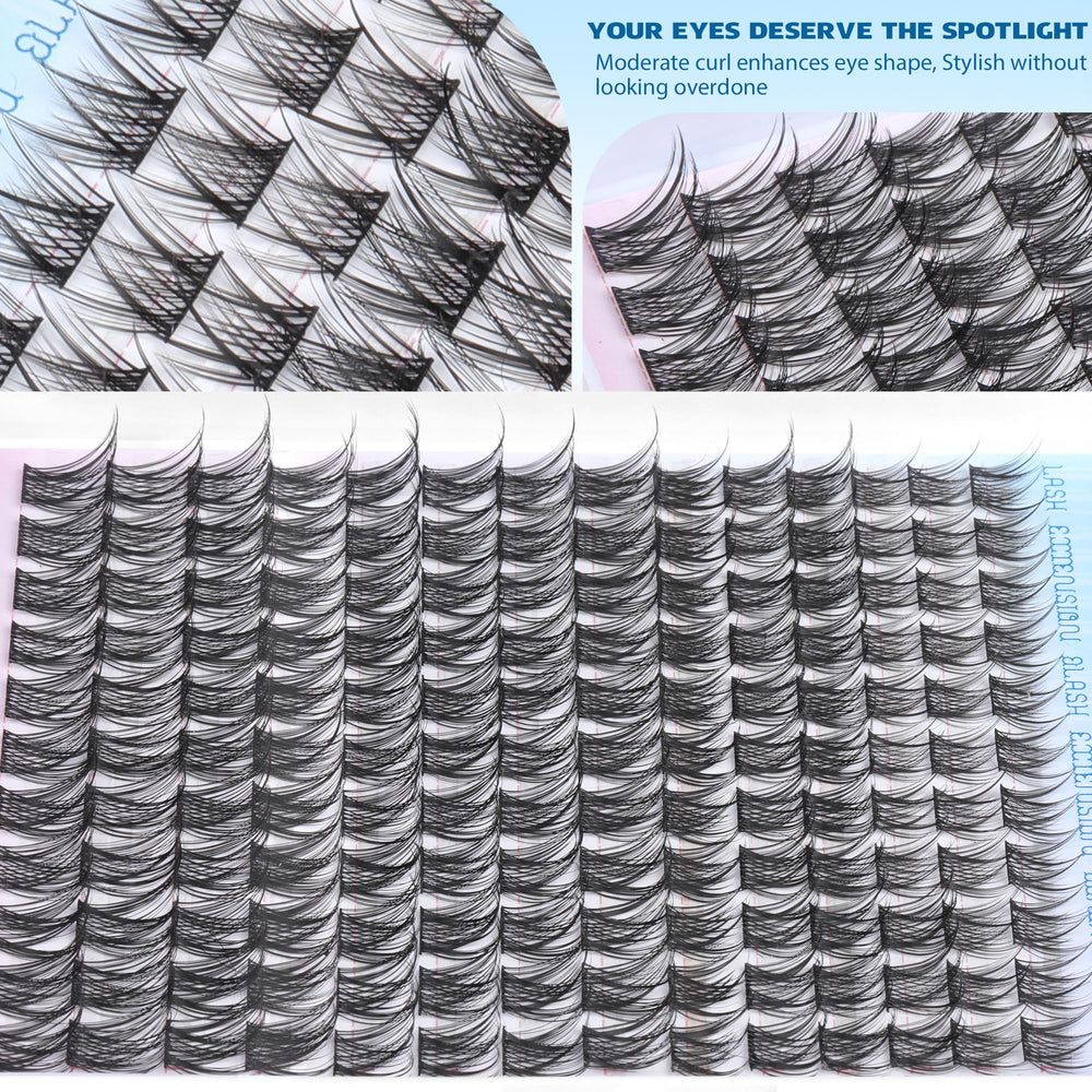 TNFVLONEINS soft, flexible lash clusters offer comfortable wear