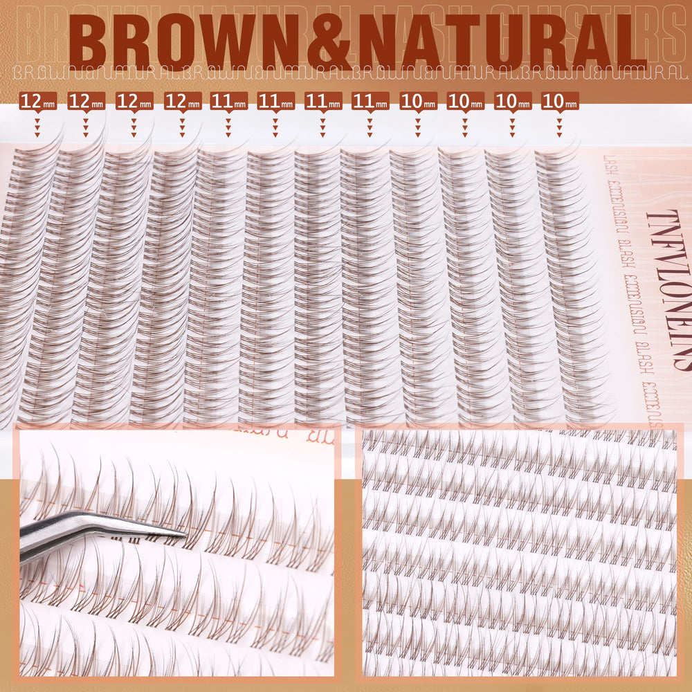 TNFVLONEINS soft synthetic fibers lashes offer lightweight comfort.