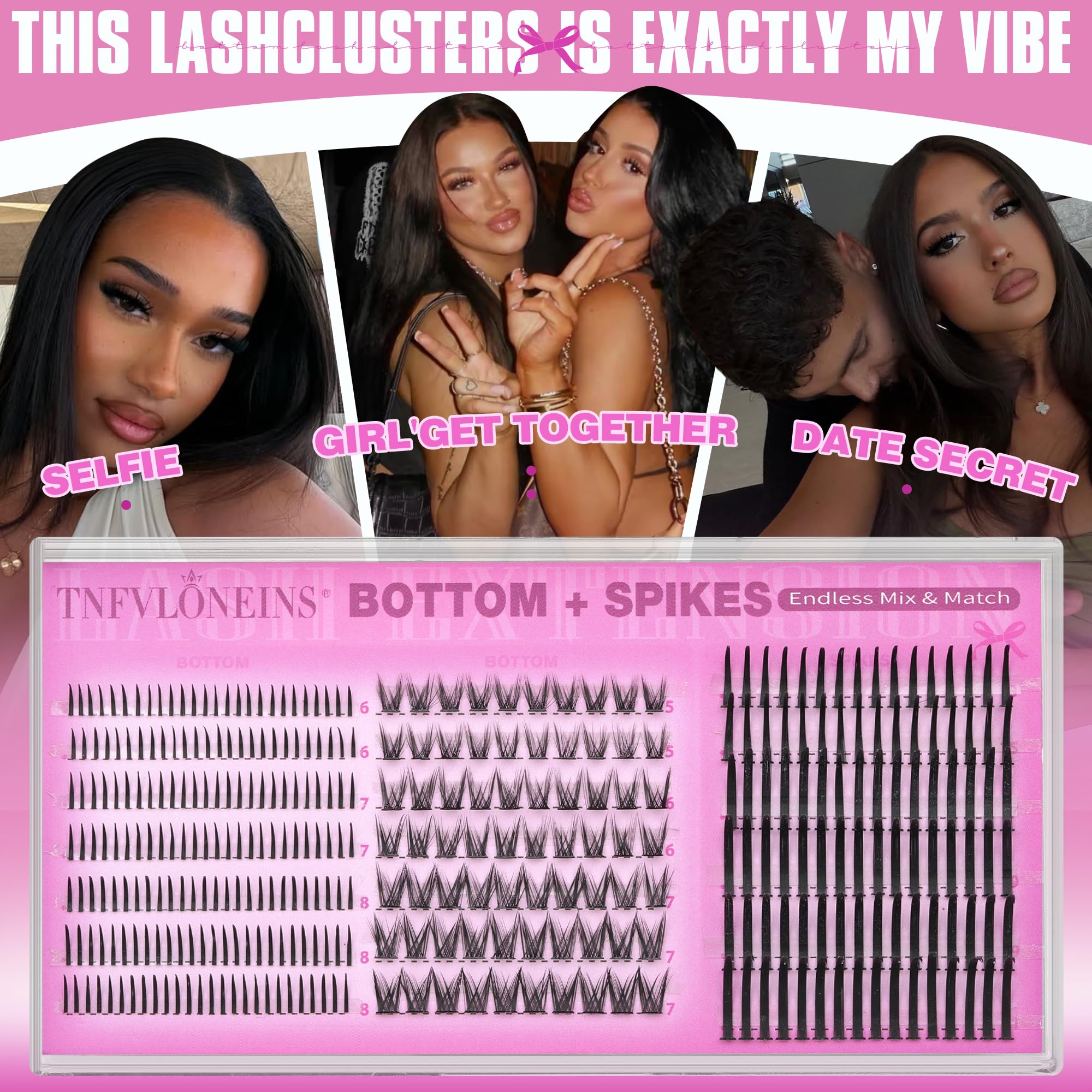 TNFVLONEINS style mix and match for customizable lash drama.