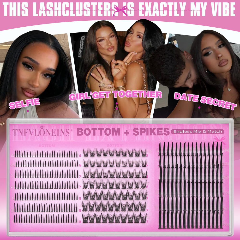 TNFVLONEINS style mix and match for customizable lash drama.
