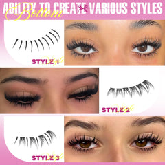 TNFVLONEINS upper spikes 12-22mm deliver dramatic, wide-eyed impact.