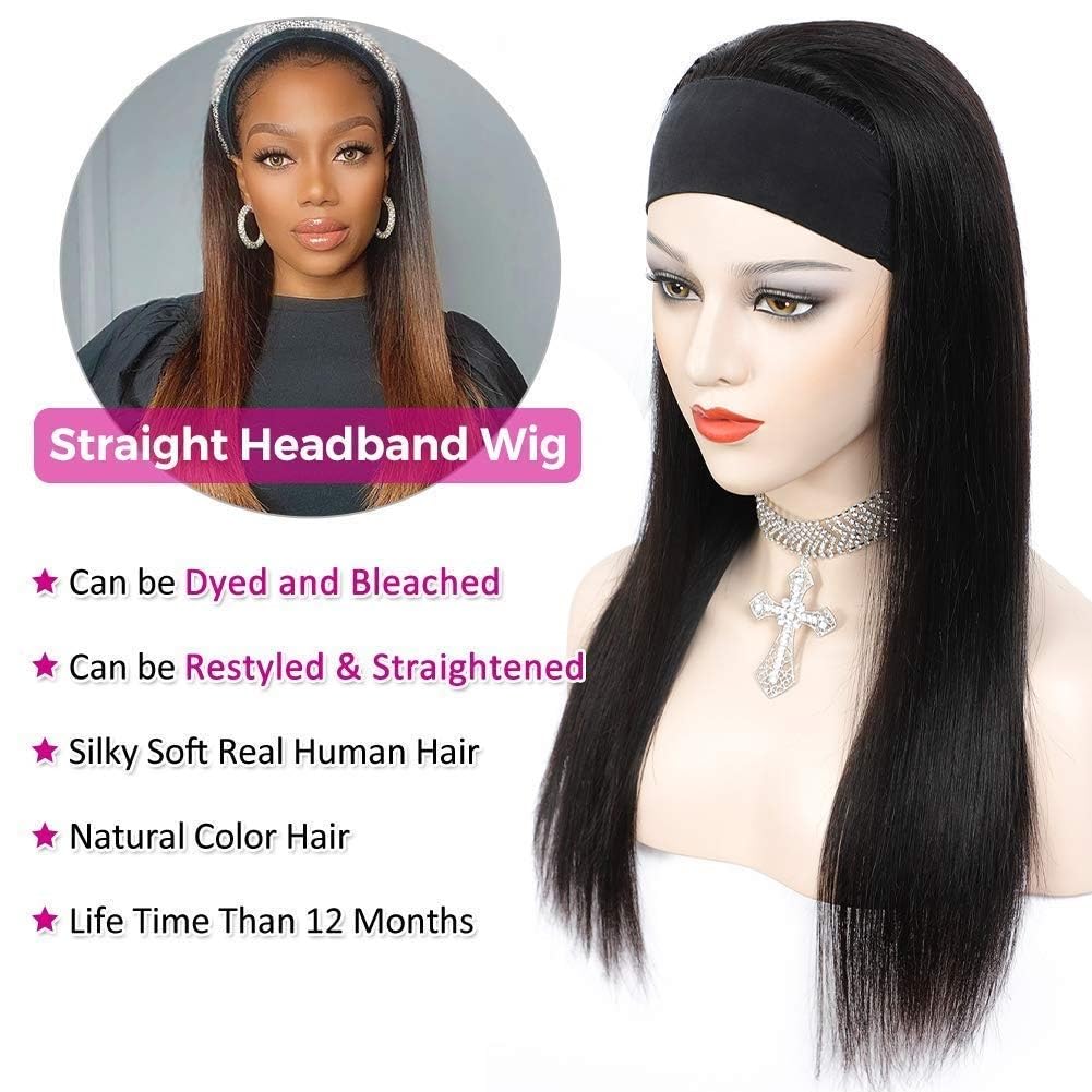 TNICE headband wig no sew design for beginner-friendly styling.