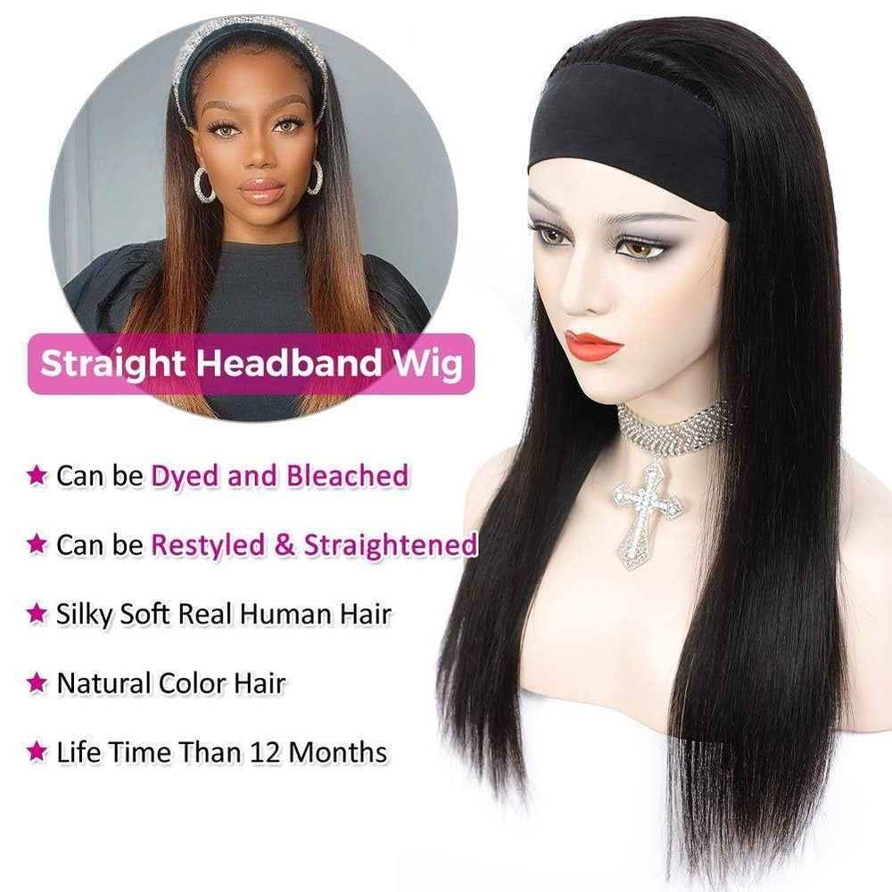 TNICE headband wig no sew design for beginner-friendly styling.