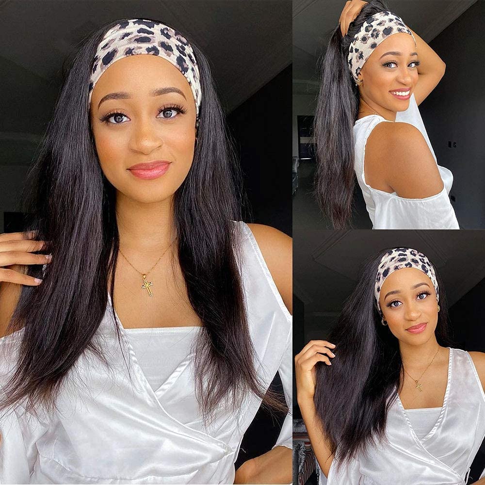 TNICE headband wig packaged with extra headband for styling variety.