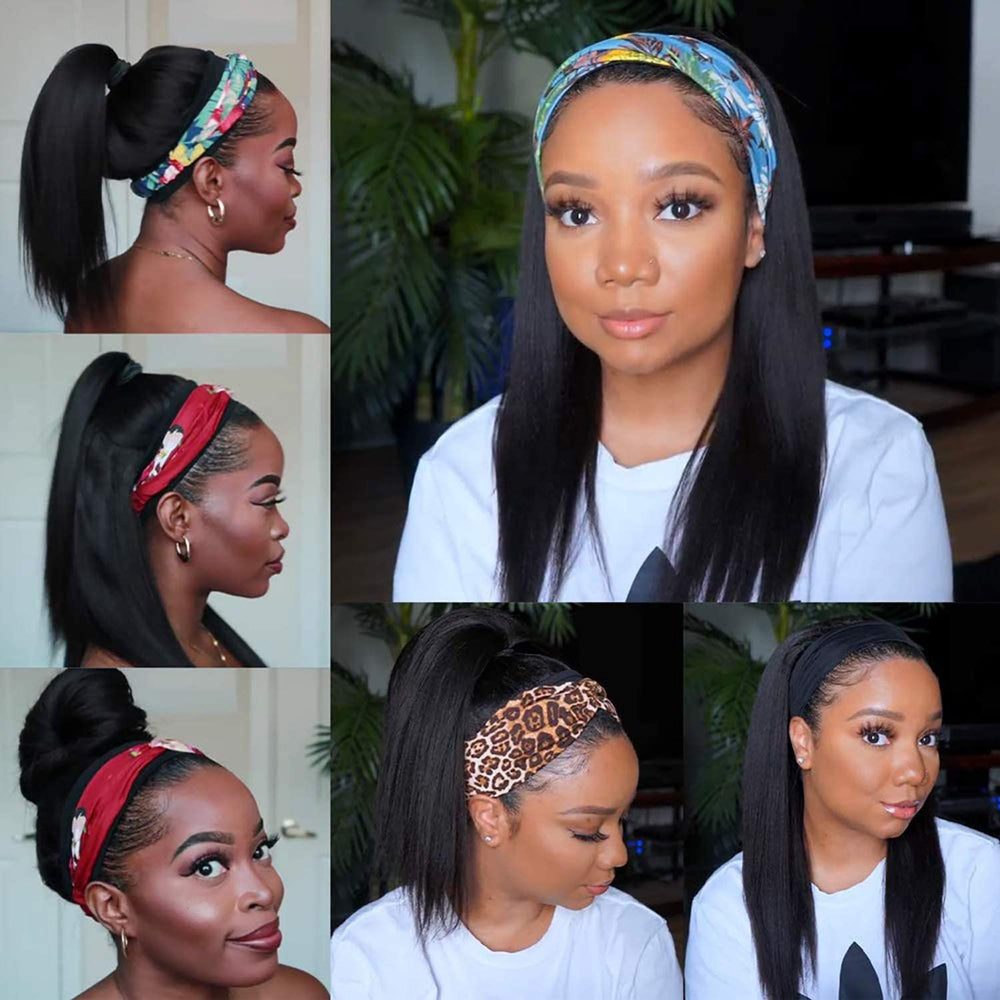 TNICE headband wig secure-fit Velcro ensures comfortable all-day wear.