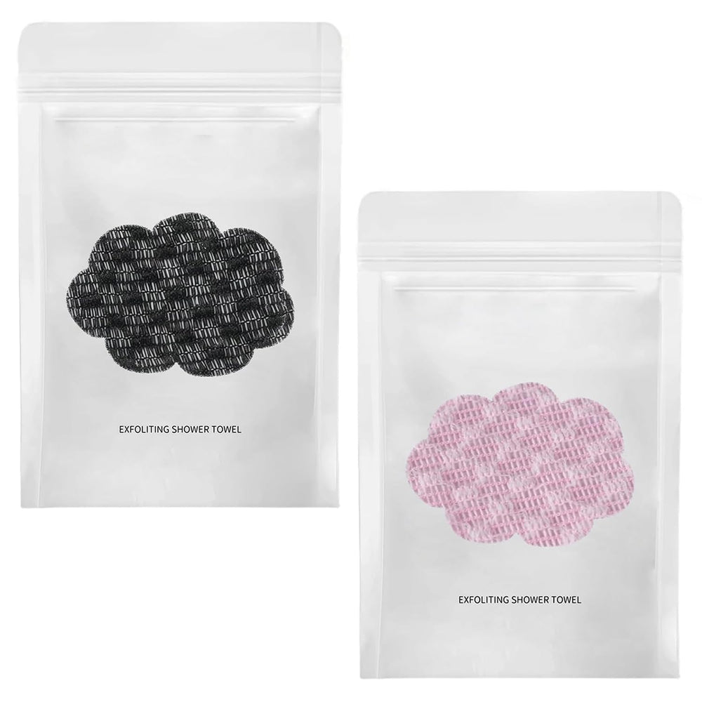 Toalla exfoliante genérica para ducha, frente, cubre más piel para limpieza profunda.