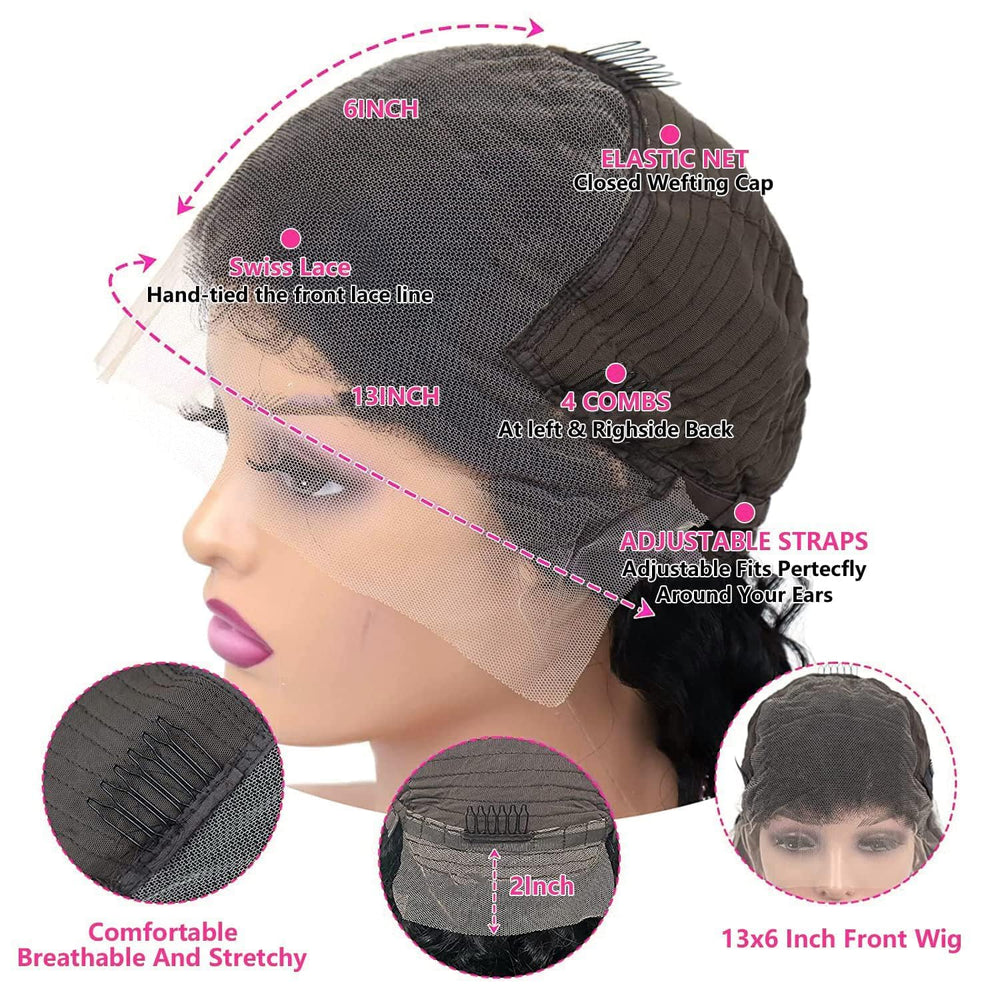 tobasew glueless lace front wig with secure fit without adhesive