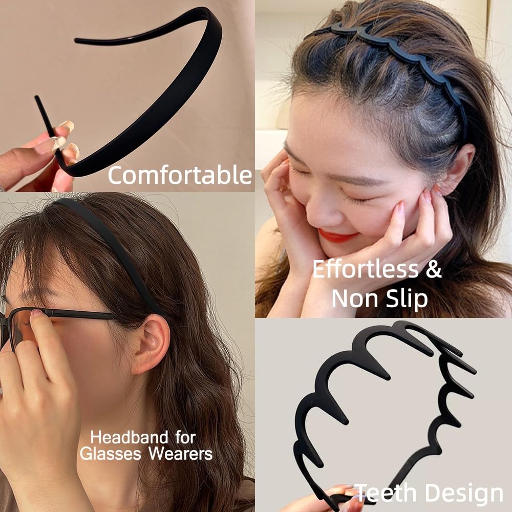 TOBATOBA diadema con dientes para agarre seguro durante el día.