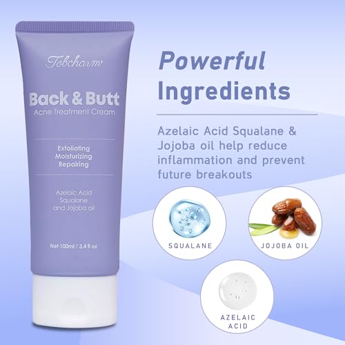 Tobcharm crema acné espalda: cuidado focal para espalda con acné