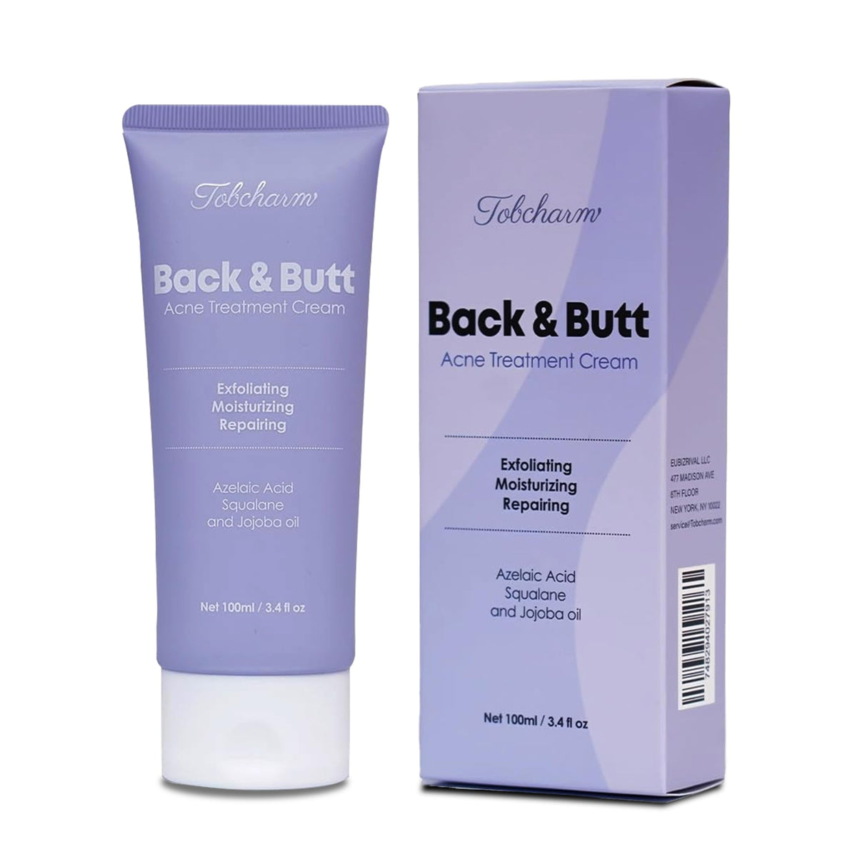 Tobcharm crema acné glúteos: combate brotes y suaviza la piel