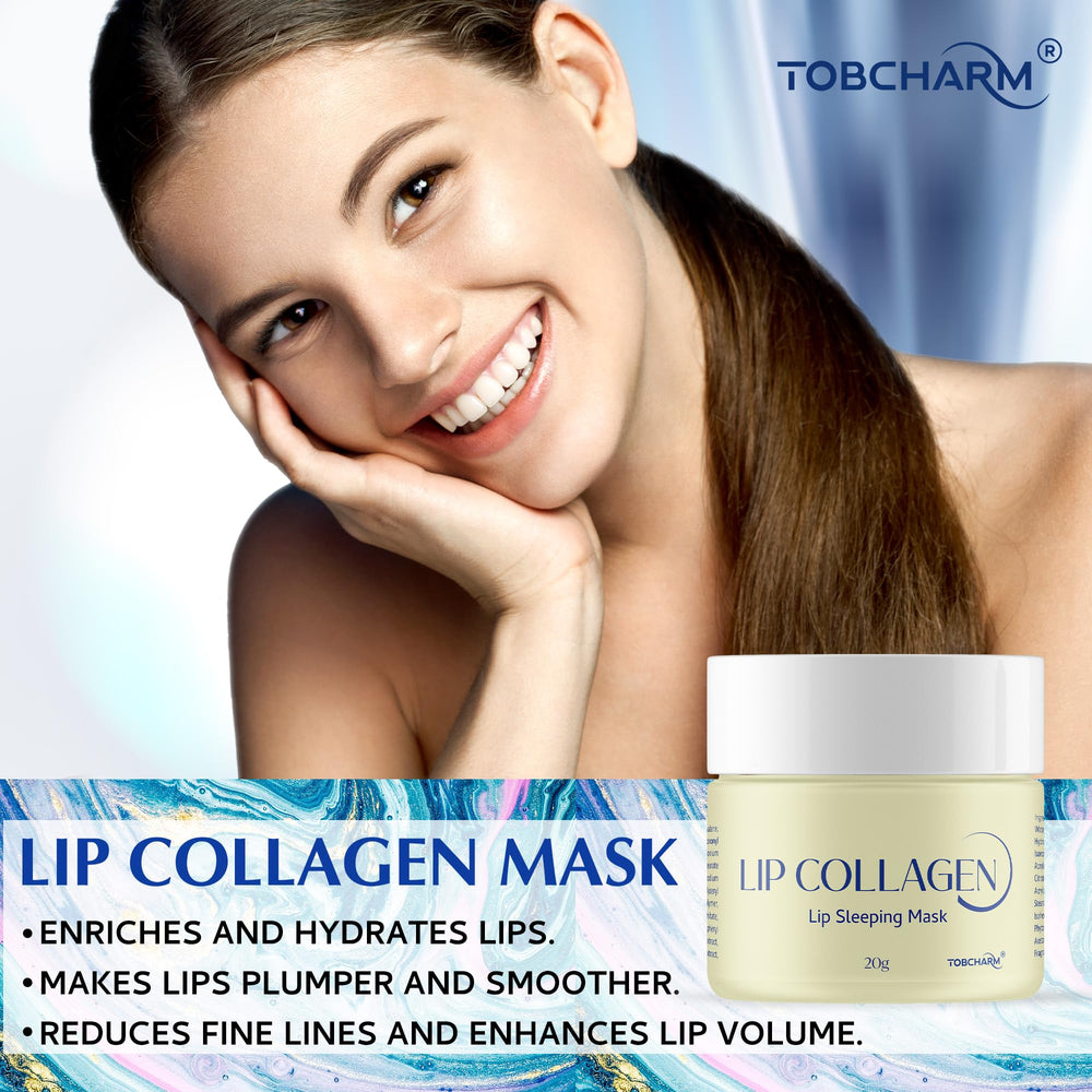 Aplicación nocturna de Tobcharm en labios para despertar con suavidad