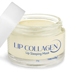 Tobcharm mascarilla nocturna para labios en su bote, hidratación intensa durante la noche