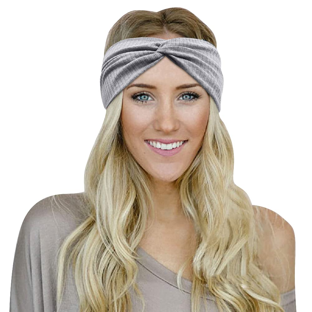 Tobeffect beige twist headband with stretch for all-day comfort