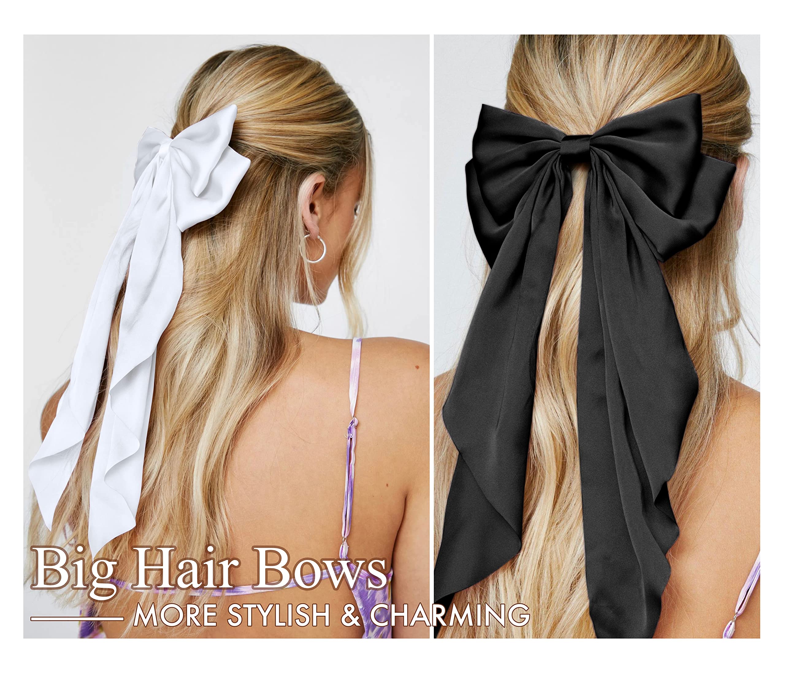 Lazo Toeffect blanco para el cabello, estilo limpio y elegante en cualquier ocasión.