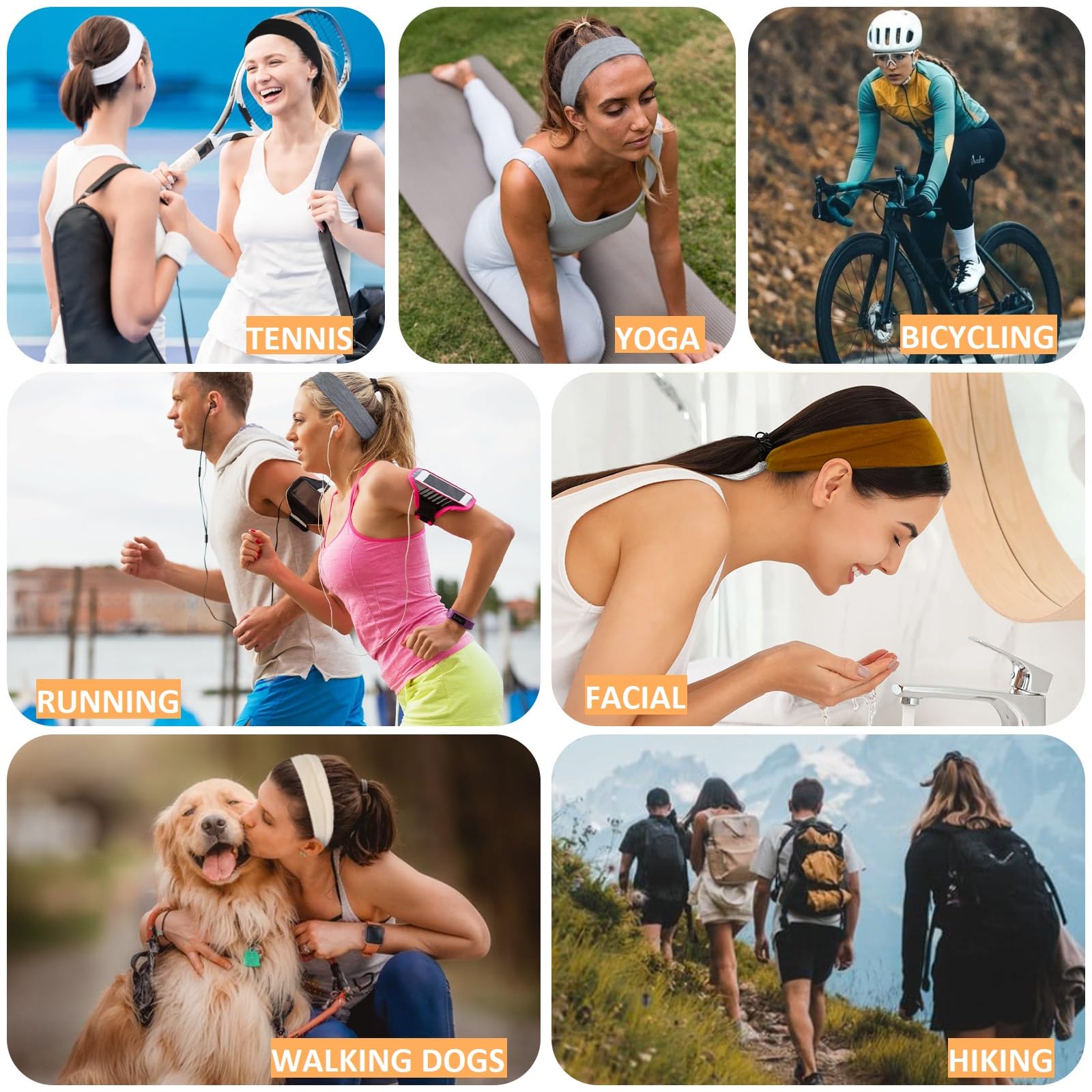 Tobeffect lightweight headbands fit easily in bags for touch-ups