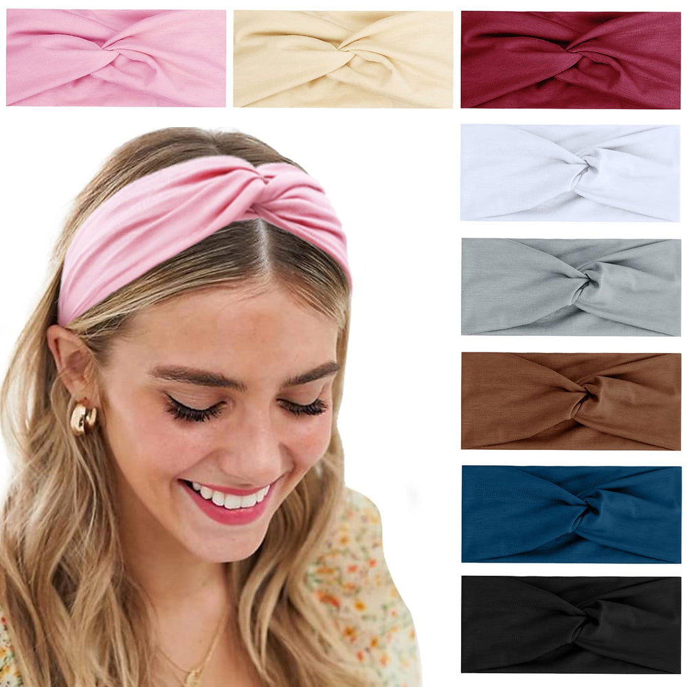 Tobeffect turbante para mujer, ancho, cómodo para mantener el peinado diario.
